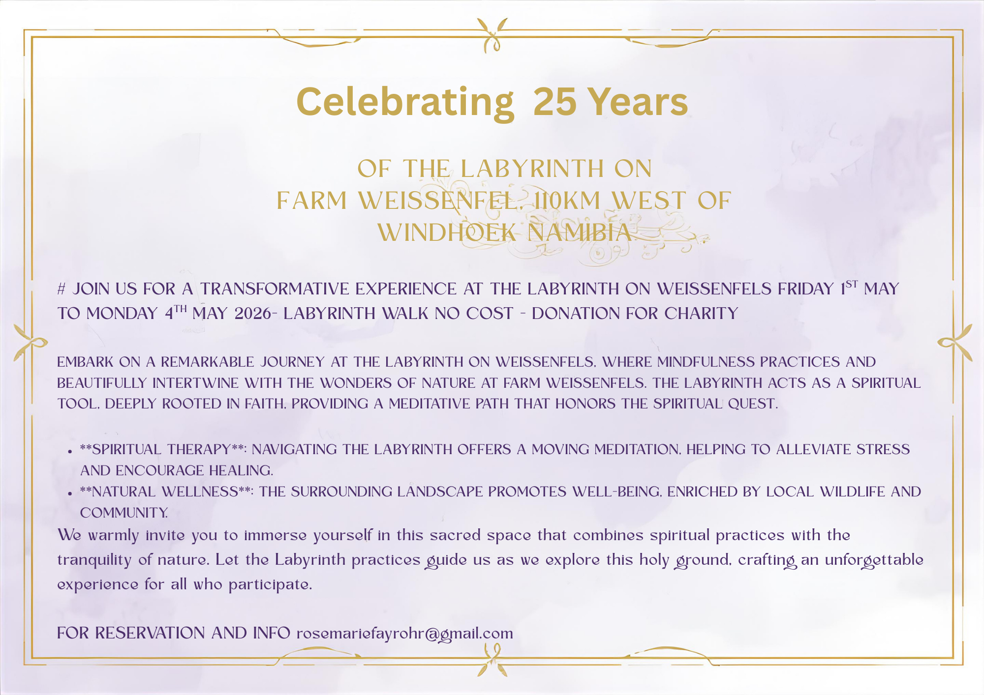 Celebrating 25 years of the Labyrinth